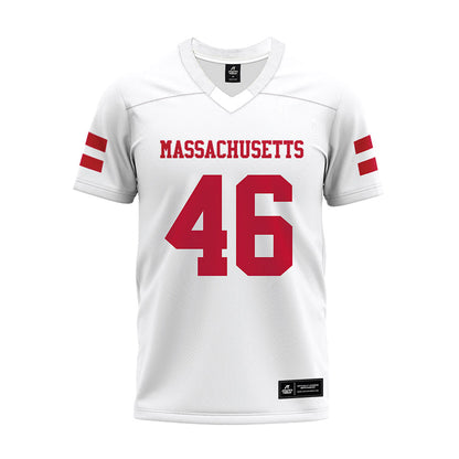 UMass - NCAA Football : Michael Streeter - White Premium Football Jersey-0