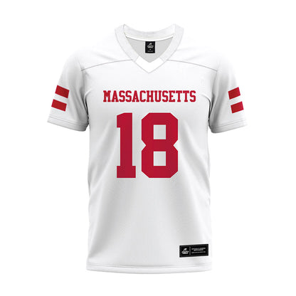 UMass - NCAA Football : Matthew Ogunniyi - White Premium Football Jersey-0