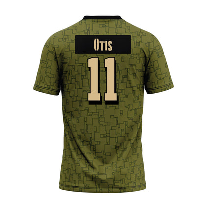 Hawaii - NCAA Football : Jamih Otis - Green Camo Premium Football Jersey-1