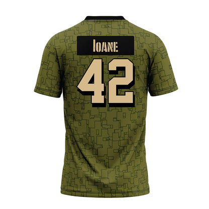 Hawaii - NCAA Football : Matteus Ioane - Green Camo Premium Football Jersey-1