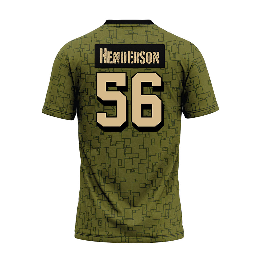 Hawaii - NCAA Football : Boogie Henderson - Green Camo Premium Football Jersey-1