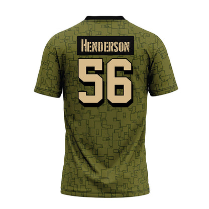 Hawaii - NCAA Football : Boogie Henderson - Green Camo Premium Football Jersey-1