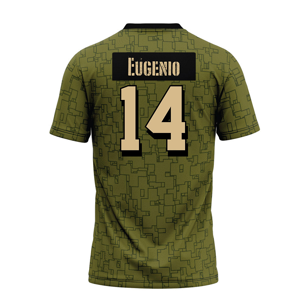 Hawaii - NCAA Football : Maika Eugenio - Green Camo Premium Football Jersey-1