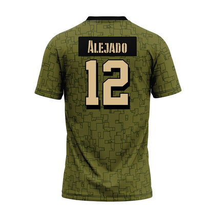 Hawaii - NCAA Football : Micah Alejado - Green Camo Premium Football Jersey-1