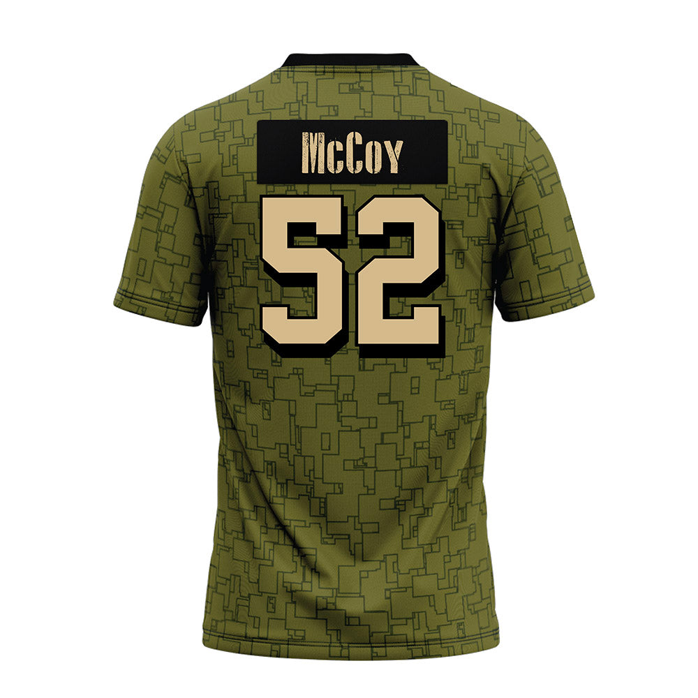 Hawaii - NCAA Football : Luther McCoy - Green Camo Premium Football Jersey-1