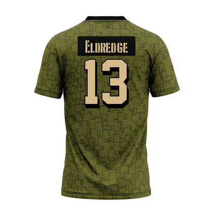 Hawaii - NCAA Football : Koa Eldredge - Green Camo Premium Football Jersey-1