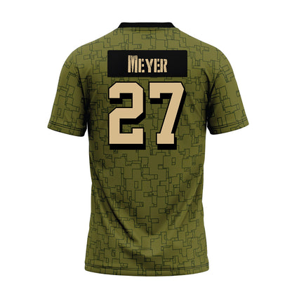 Hawaii - NCAA Football : Makanale'a Meyer - Green Camo Premium Football Jersey-1