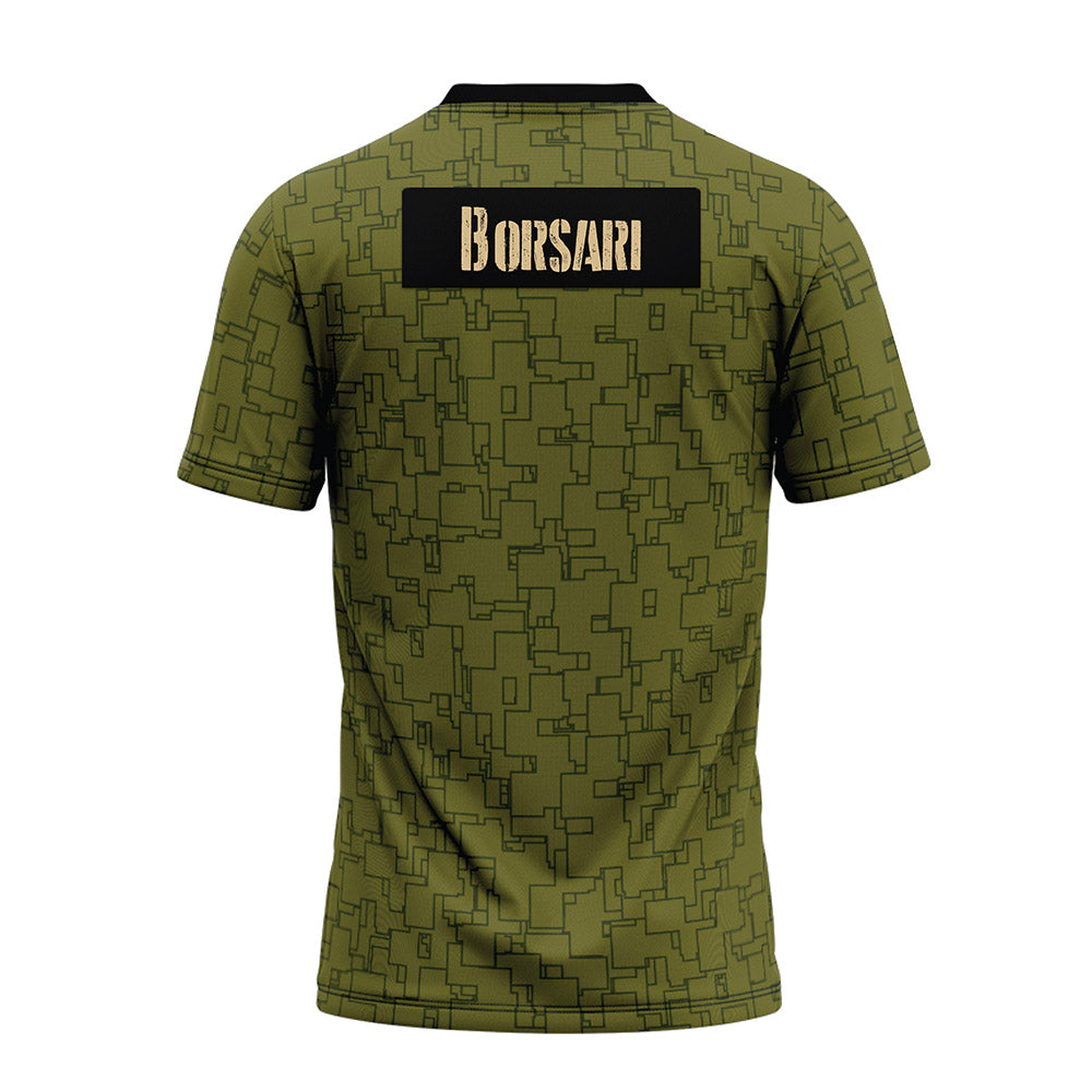 Hawaii - NCAA Football : Hudson Borsari - Green Camo Premium Football Jersey-1