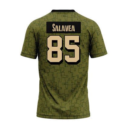 Hawaii - NCAA Football : Oakie Salavea - Green Camo Premium Football Jersey-1