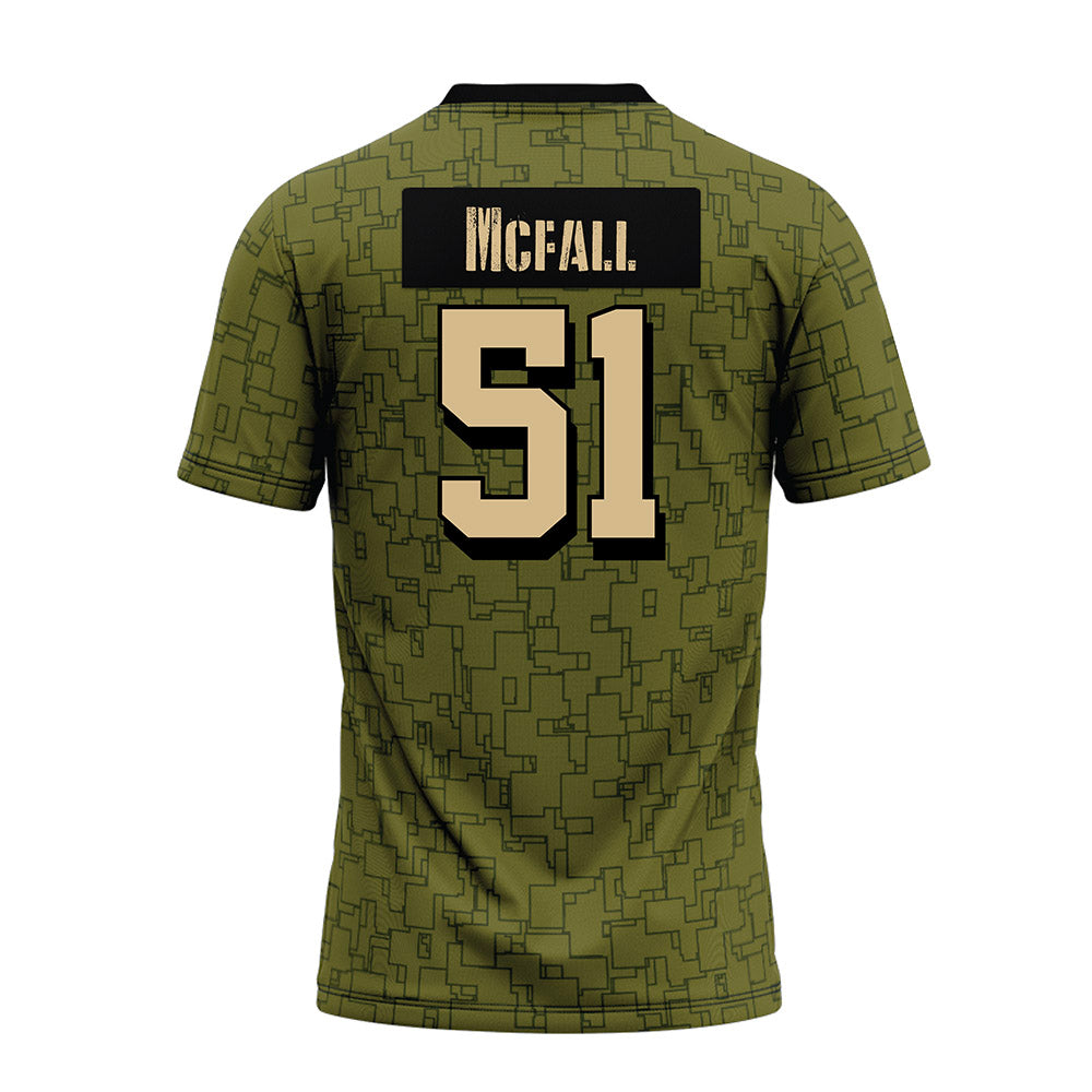 Hawaii - NCAA Football : Eric Mcfall - Green Camo Premium Football Jersey-1