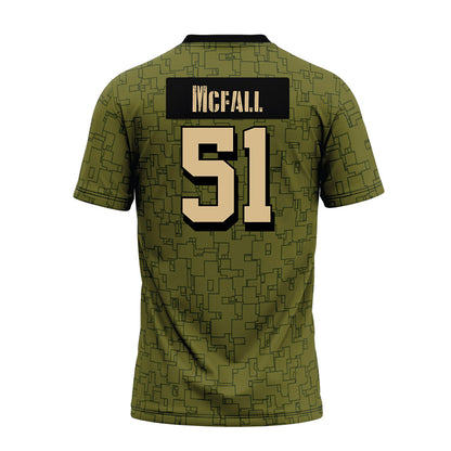 Hawaii - NCAA Football : Eric Mcfall - Green Camo Premium Football Jersey-1