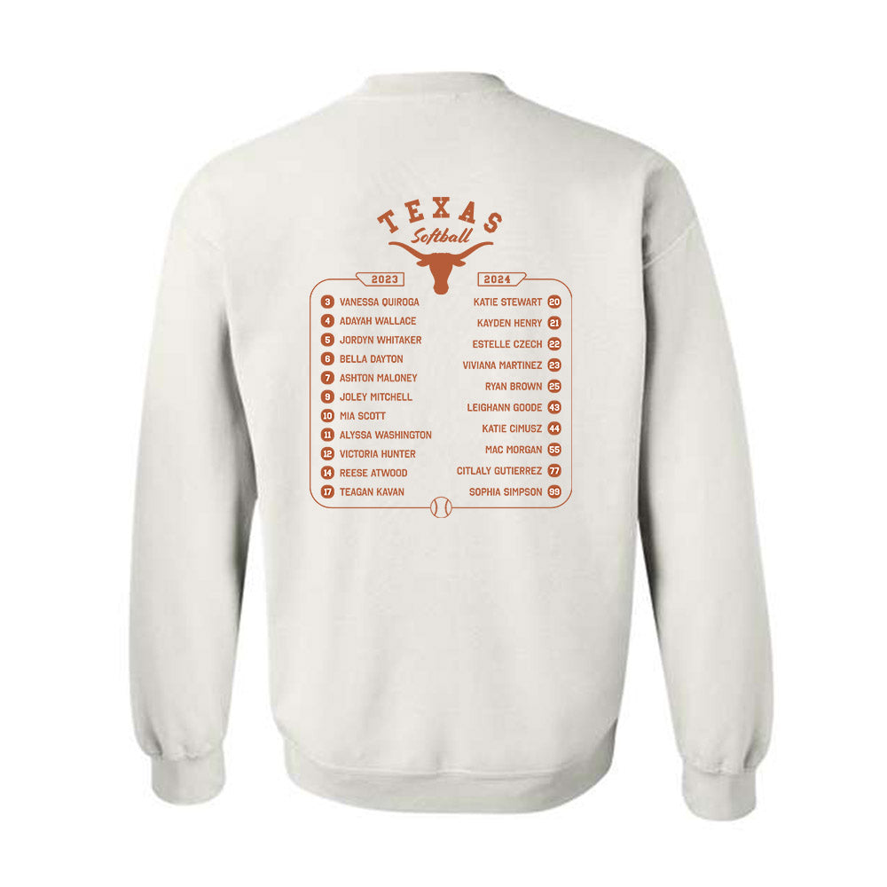 Texas - NCAA Softball : Crewneck Sweatshirt Roster Shirt