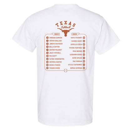Texas - NCAA Softball : T-Shirt Roster Shirt