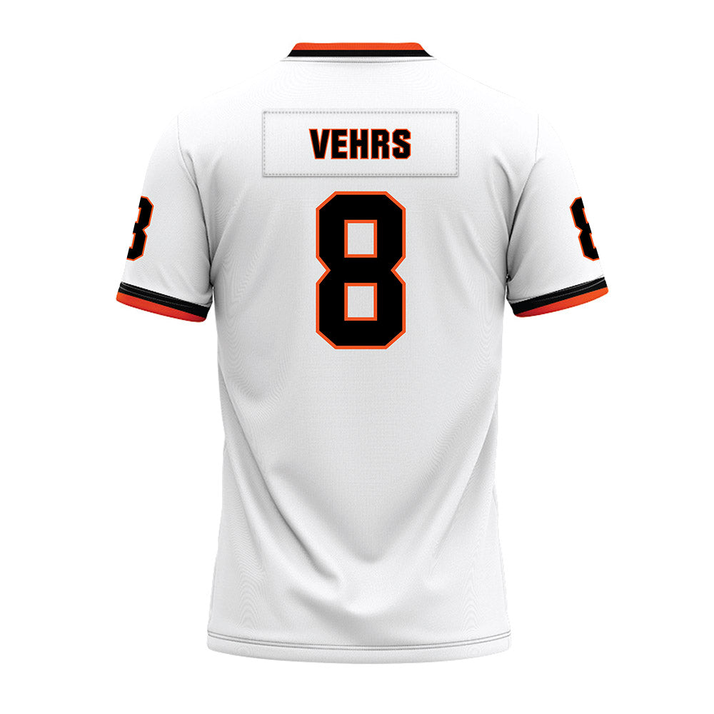 Oklahoma State - NCAA Football : Broderick Vehrs - White Premium Football Jersey-1