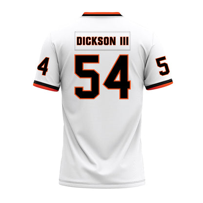 Oklahoma State - NCAA Football : Johnny Dickson III - White Premium Football Jersey-1