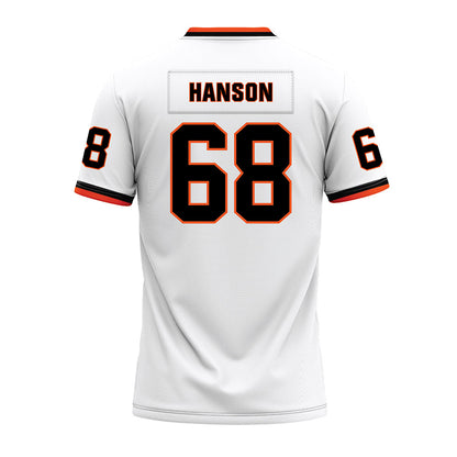 Oklahoma State - NCAA Football : Joseph Hanson - White Premium Football Jersey-1