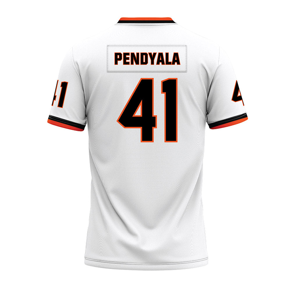 Oklahoma State - NCAA Football : Gabe Pendyala - White Premium Football Jersey-1