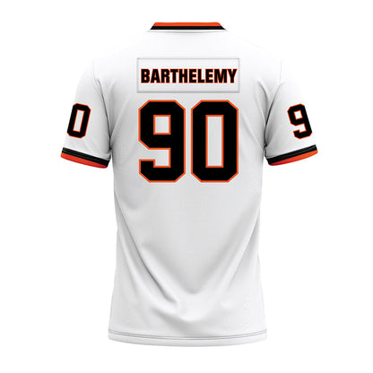 Oklahoma State - NCAA Football : Savion Barthelemy - White Premium Football Jersey-1