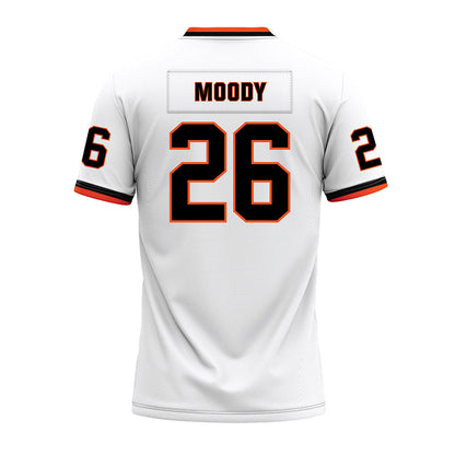 Oklahoma State - NCAA Football : Dennis Moody - White Premium Football Jersey-1