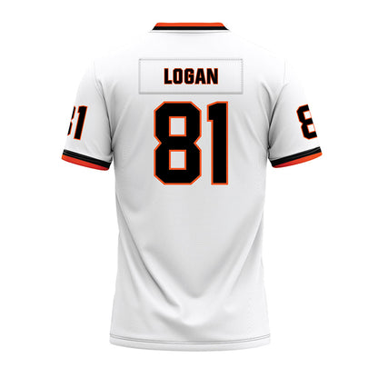 Oklahoma State - NCAA Football : Luke Logan - White Premium Football Jersey-1