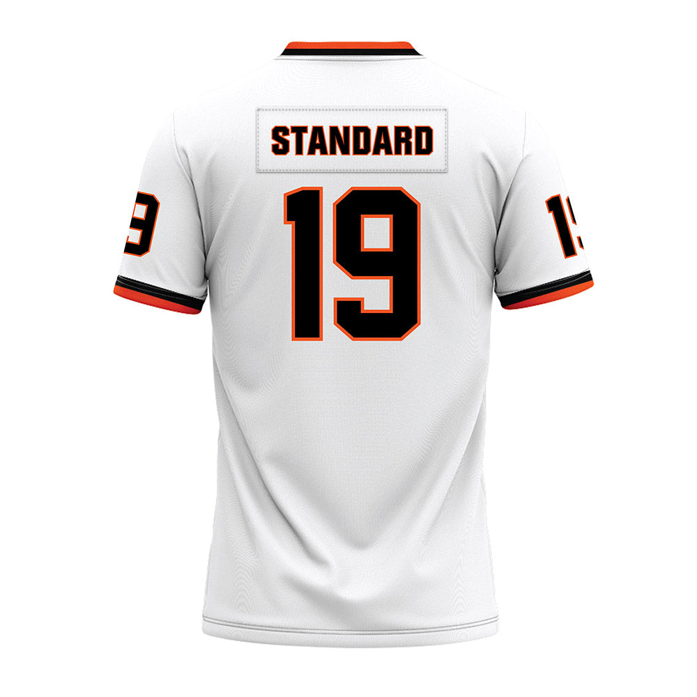Oklahoma State - NCAA Football : Dayvon Standard - White Premium Football Jersey-1