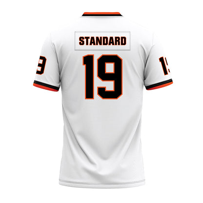 Oklahoma State - NCAA Football : Dayvon Standard - White Premium Football Jersey-1