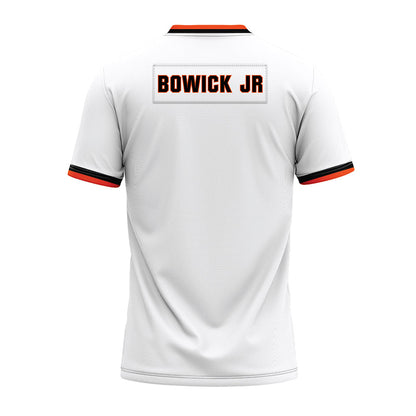 Oklahoma State - NCAA Football : Justin Bowick Jr - White Premium Football Jersey-1