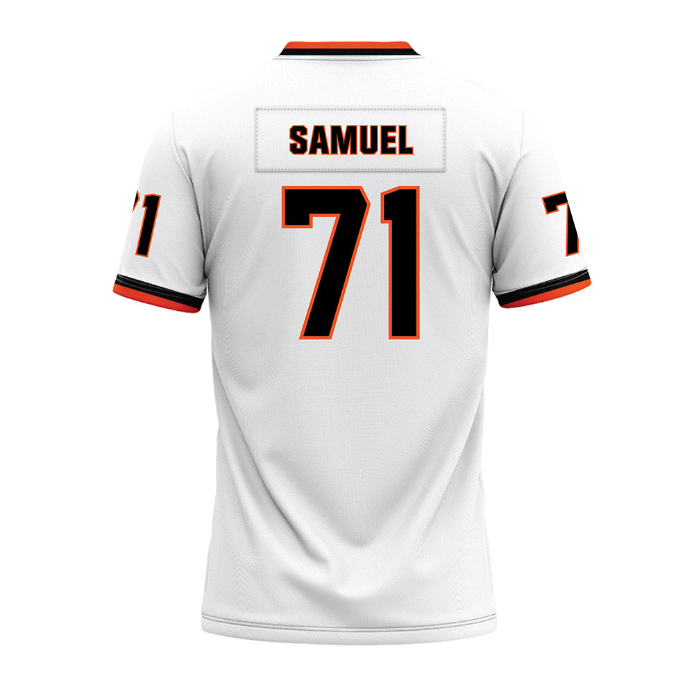 Oklahoma State - NCAA Football : Markell Samuel - White Premium Football Jersey-1