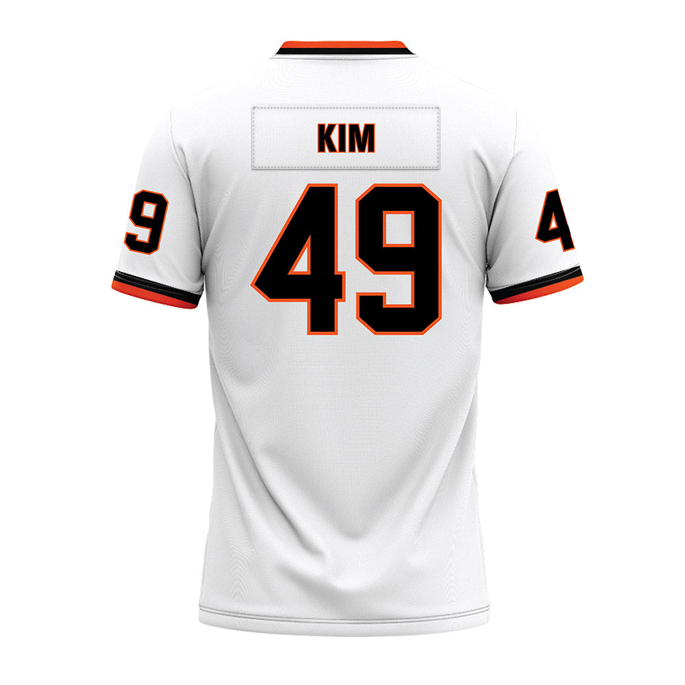 Oklahoma State - NCAA Football : Joseph Kim - White Premium Football Jersey-1