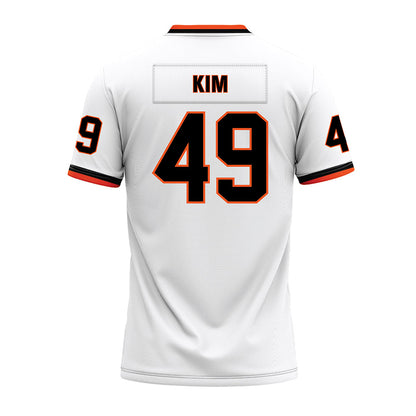 Oklahoma State - NCAA Football : Joseph Kim - White Premium Football Jersey-1