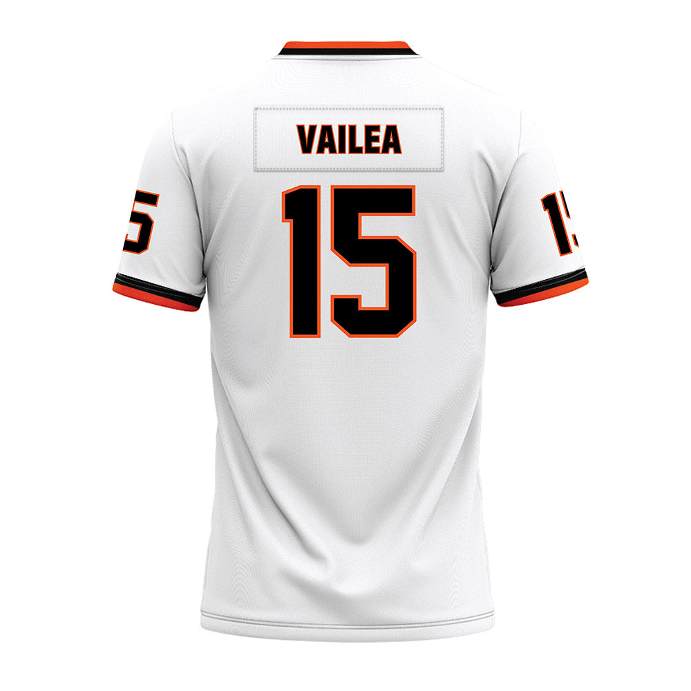Oklahoma State - NCAA Football : Fatafehi Vailea - White Premium Football Jersey-1