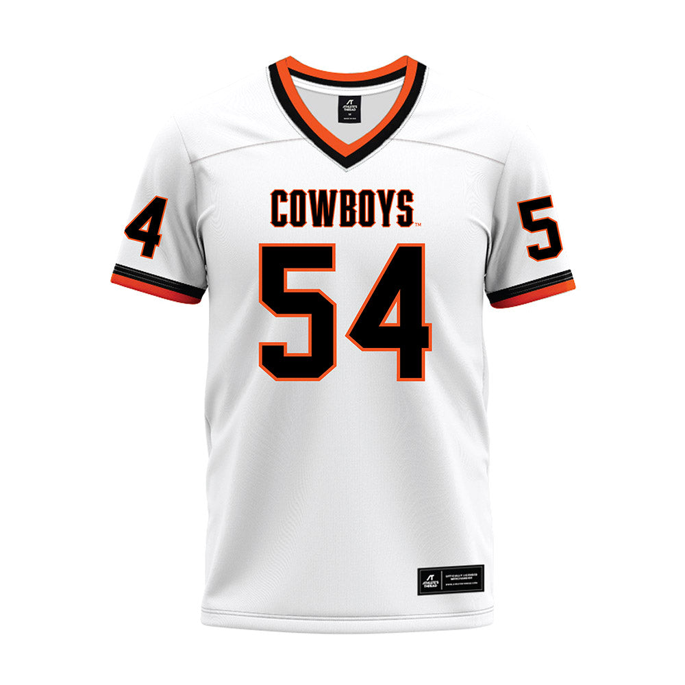 Oklahoma State - NCAA Football : Johnny Dickson III - White Premium Football Jersey-0