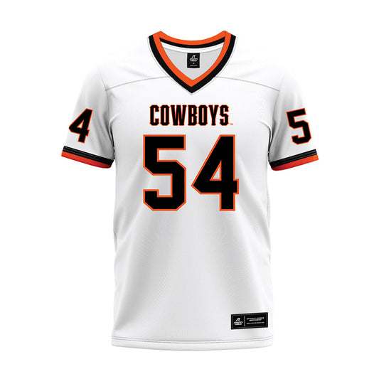 Oklahoma State - NCAA Football : Johnny Dickson III - White Premium Football Jersey-0