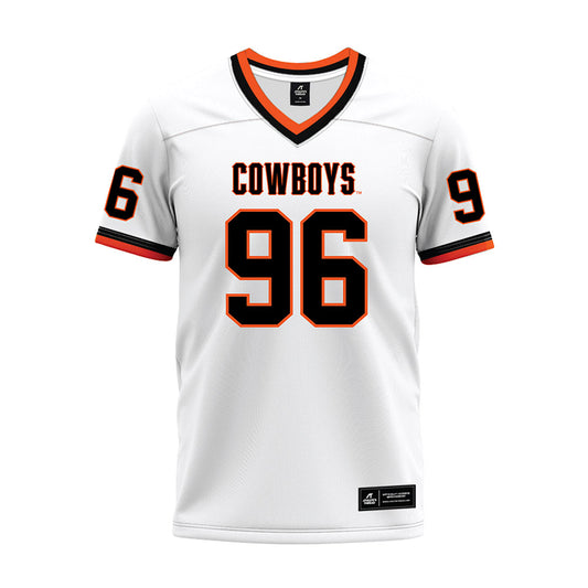 Oklahoma State - NCAA Football : Joey Quinn - White Premium Football Jersey-0