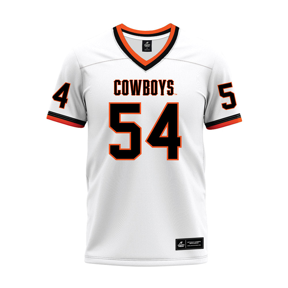 Oklahoma State - NCAA Football : Johnny Dickson III - White Premium Football Jersey-0