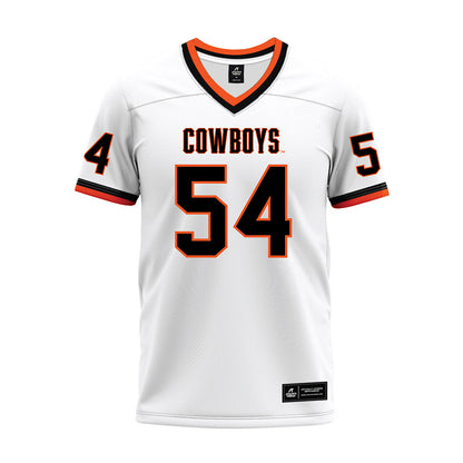 Oklahoma State - NCAA Football : Johnny Dickson III - White Premium Football Jersey-0
