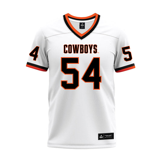 Oklahoma State - NCAA Football : Johnny Dickson III - White Premium Football Jersey-0