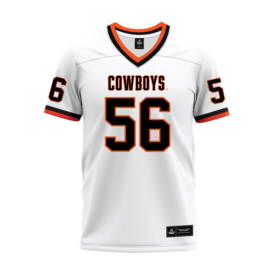 Oklahoma State - NCAA Football : Tyler Mercer - White Premium Football Jersey-0
