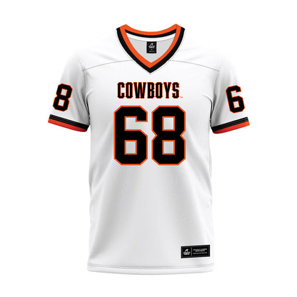 Oklahoma State - NCAA Football : Joseph Hanson - White Premium Football Jersey-0