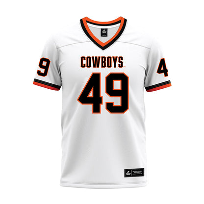 Oklahoma State - NCAA Football : Joseph Kim - White Premium Football Jersey-0