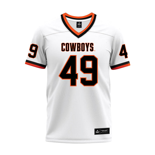 Oklahoma State - NCAA Football : Joseph Kim - White Premium Football Jersey-0