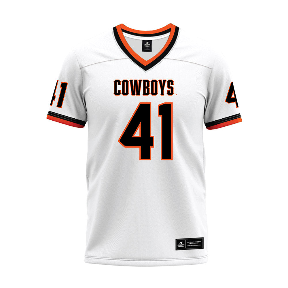 Oklahoma State - NCAA Football : Gabe Pendyala - White Premium Football Jersey-0