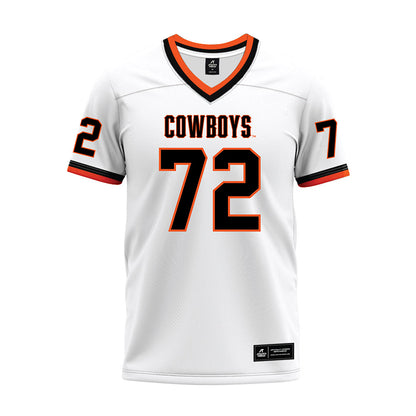 Oklahoma State - NCAA Football : ORyan Mosley - White Premium Football Jersey-0
