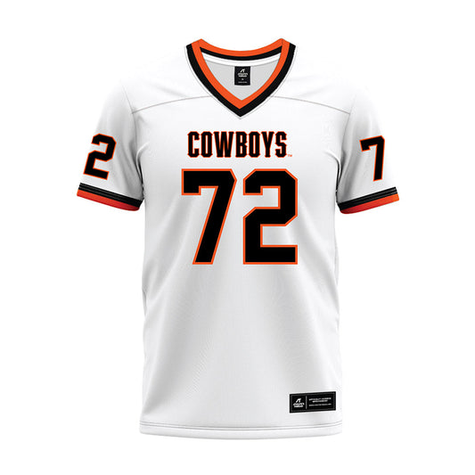 Oklahoma State - NCAA Football : ORyan Mosley - White Premium Football Jersey-0