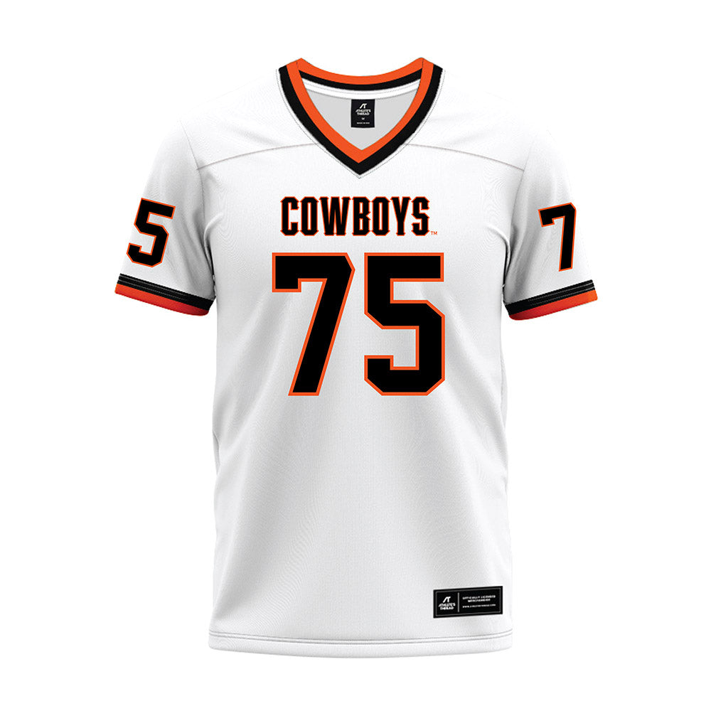 Oklahoma State - NCAA Football : Jakobe Sanders - White Premium Football Jersey