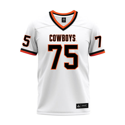 Oklahoma State - NCAA Football : Jakobe Sanders - White Premium Football Jersey