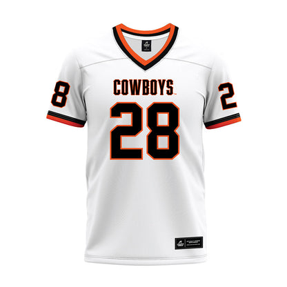 Oklahoma State - NCAA Football : Marrel Davis - White Premium Football Jersey-0