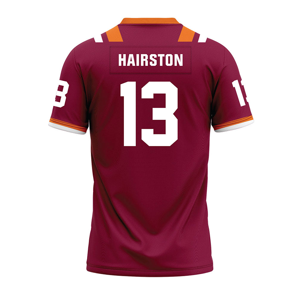 Virginia Tech - NCAA Football : Ja'Ricous Hairston - Premium Football Jersey-1