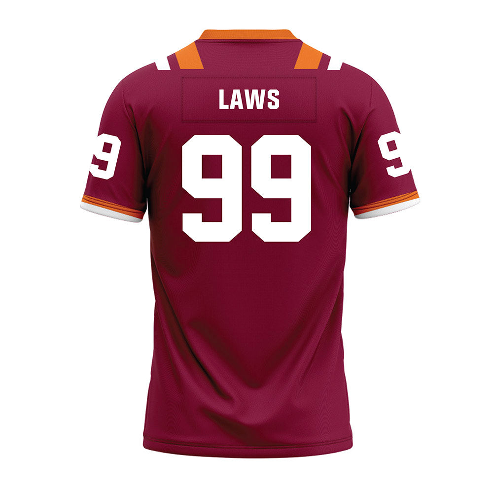 Virginia Tech - NCAA Football : Emmett Laws - Premium Football Jersey-1