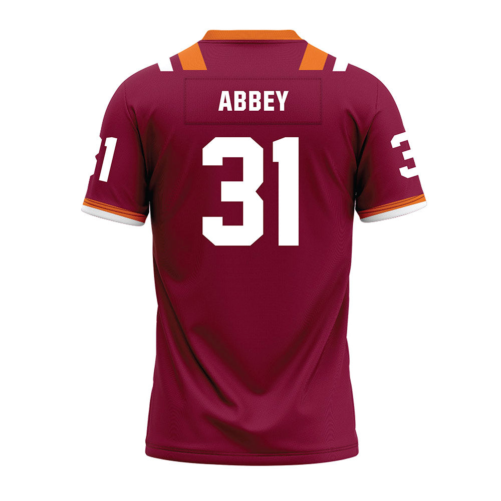 Virginia Tech - NCAA Football : Jason Abbey - Premium Football Jersey-1
